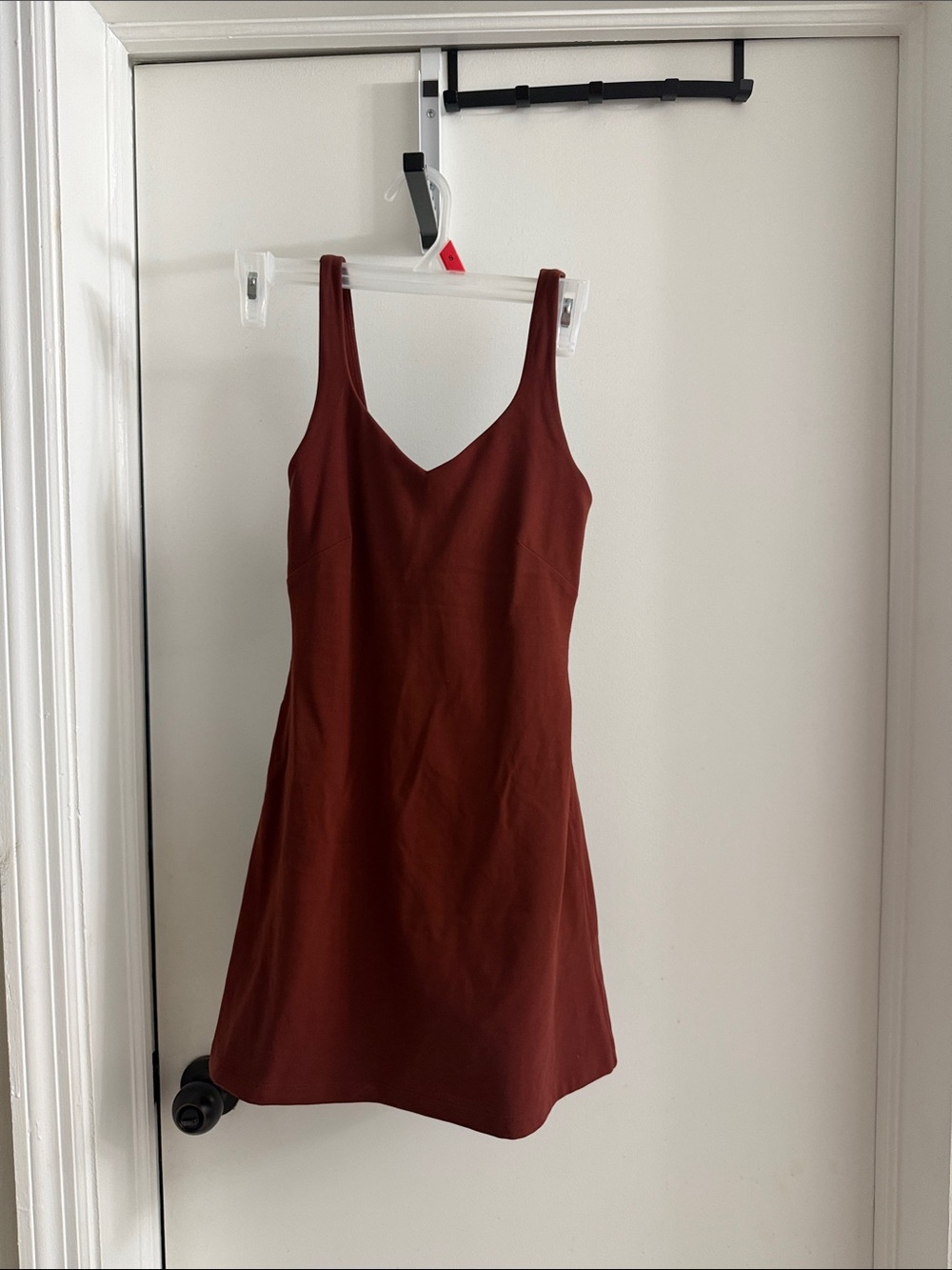 lululemon align dress athletica Sleeveless Mini Dress in Rust Red